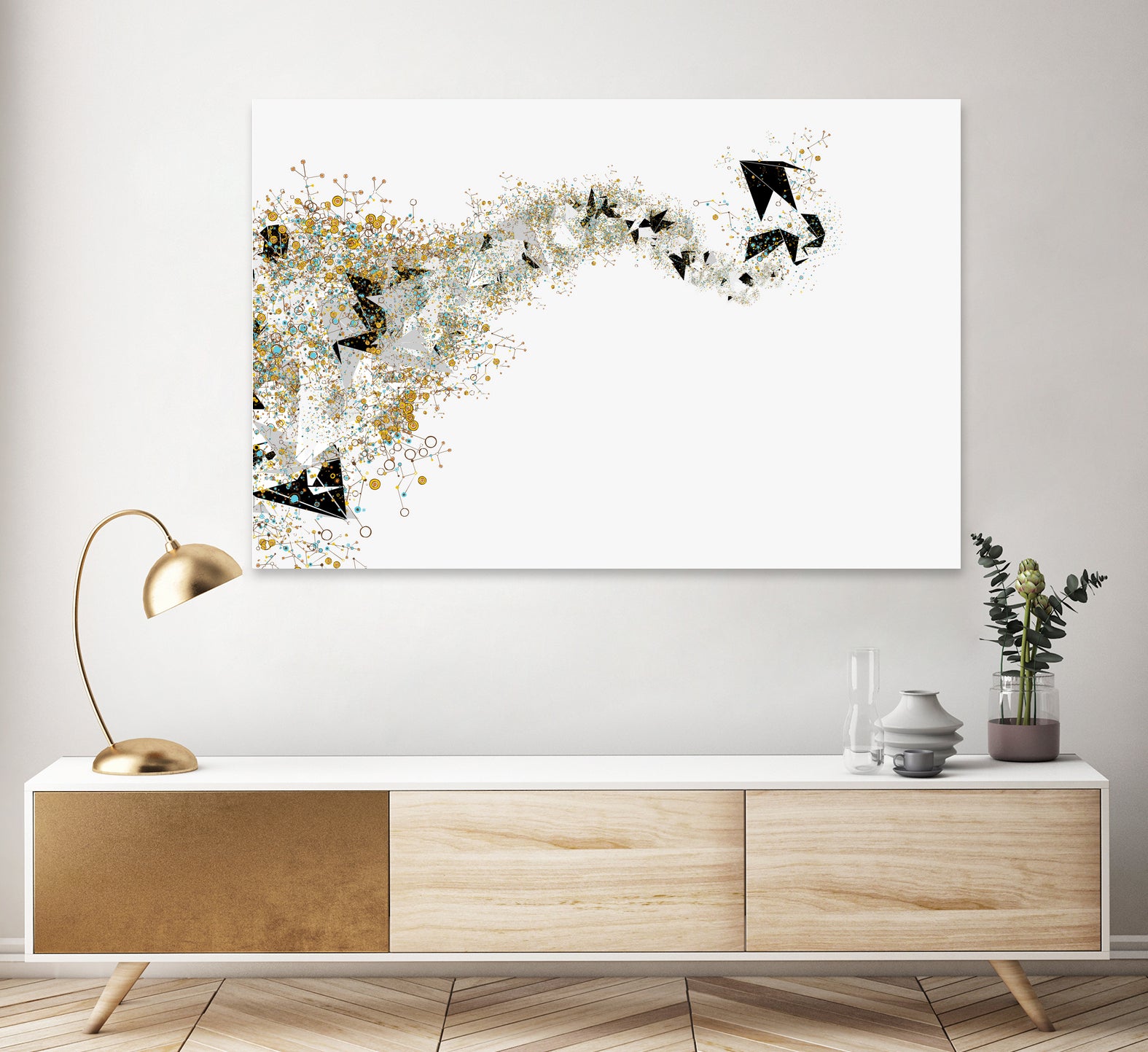 Origami Stream by Scott Oppenheim on GIANT ART - white digital painting