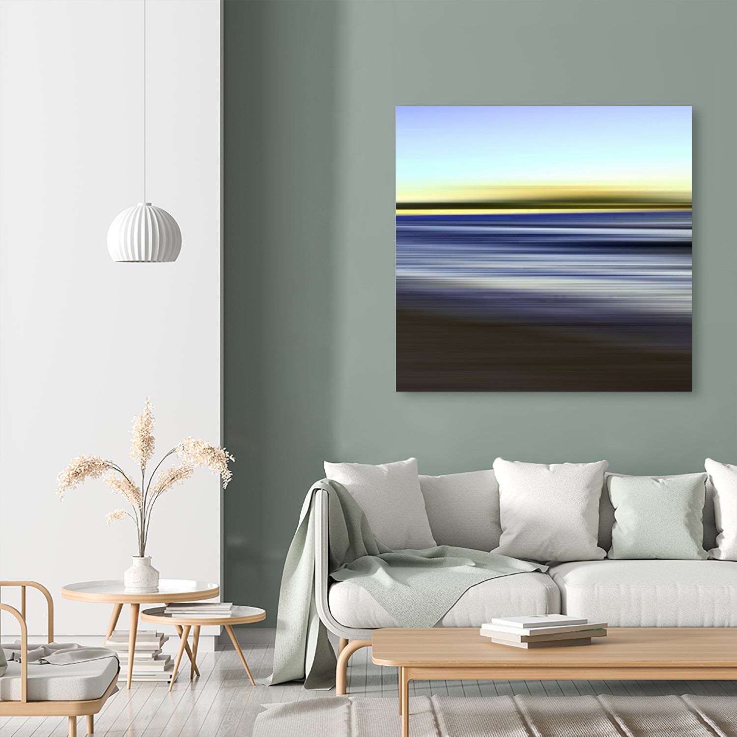 nuage vert by Steffi Louis on GIANT ART - blue digital painting