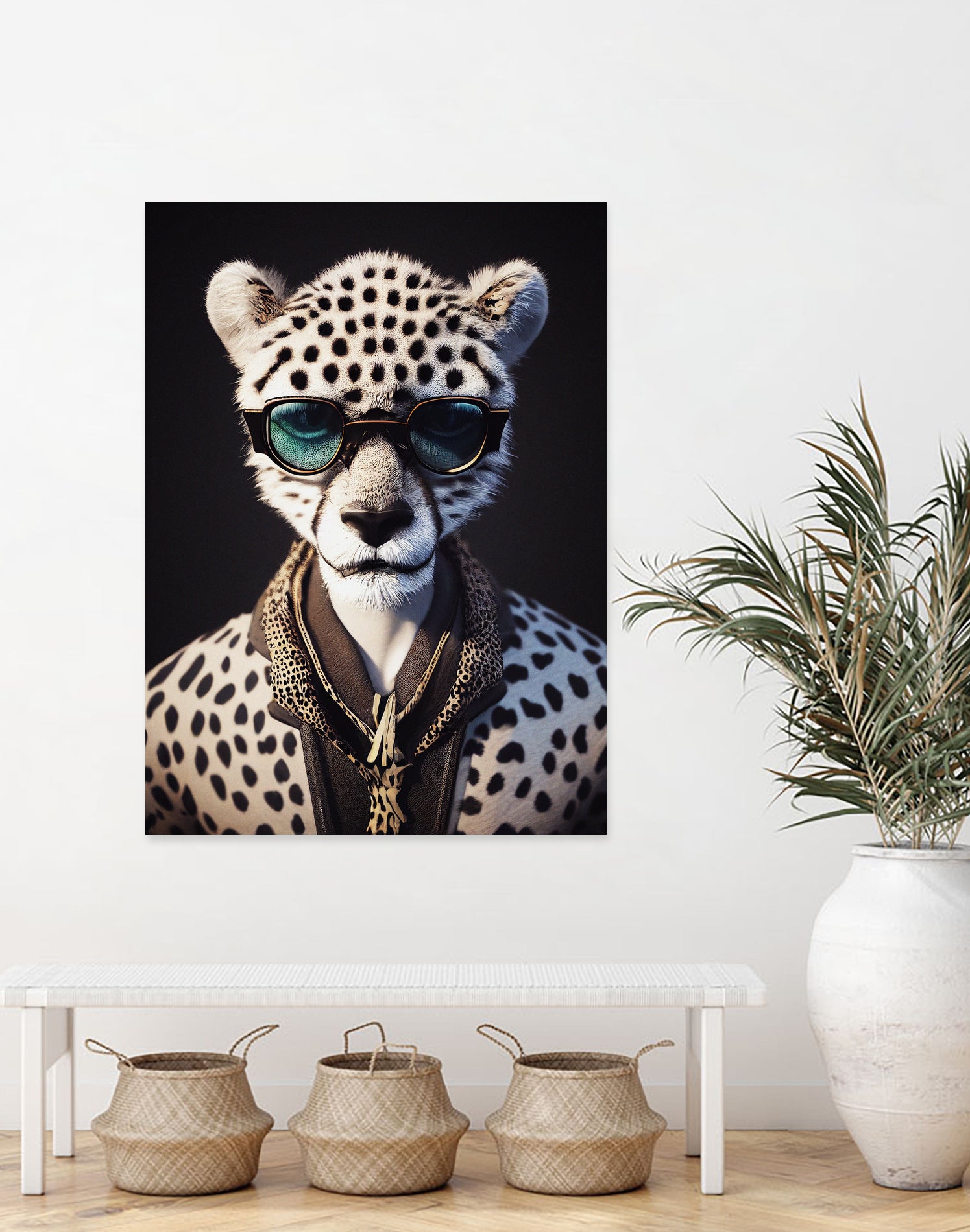 a nursery animal pop art illustration of Cheetah by M Maisur Amin on GIANT ART - black character design