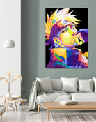 hatake kakashi wpap pop art by trends shop on GIANT ART - black character design