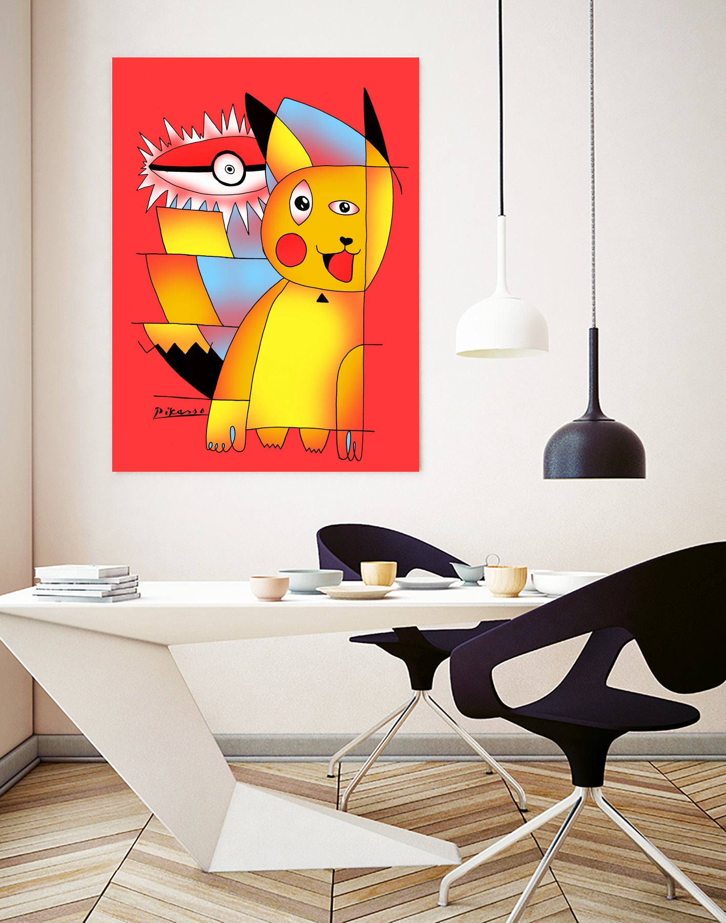 Pikasso by Tobias Fonseca on GIANT ART - red digital drawing