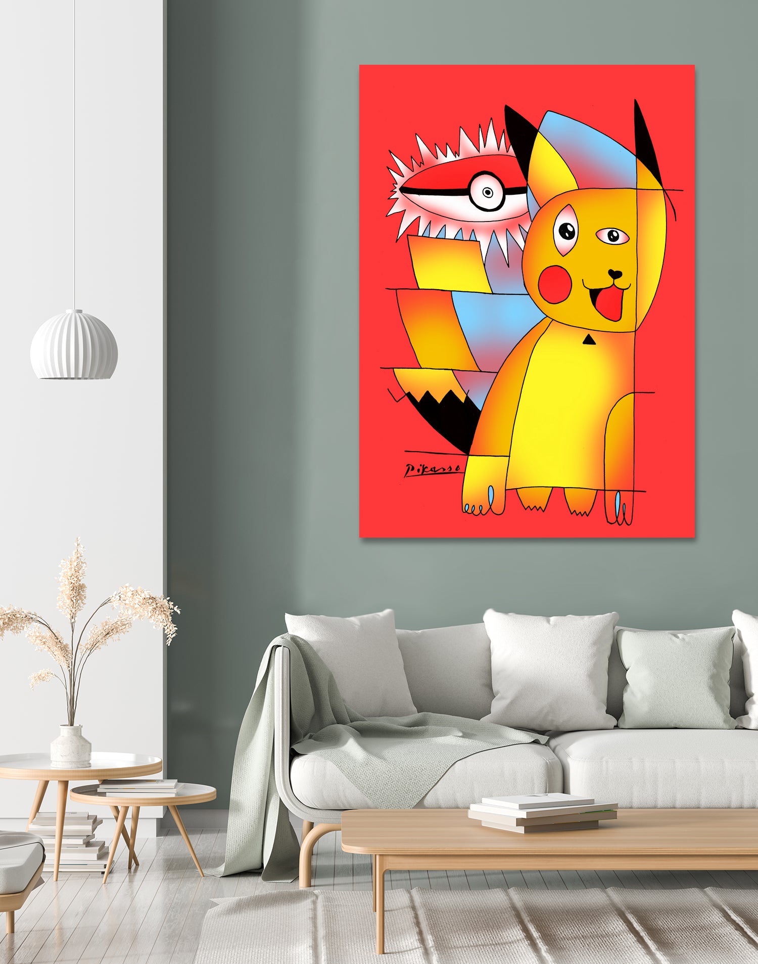 Pikasso by Tobias Fonseca on GIANT ART - red digital drawing