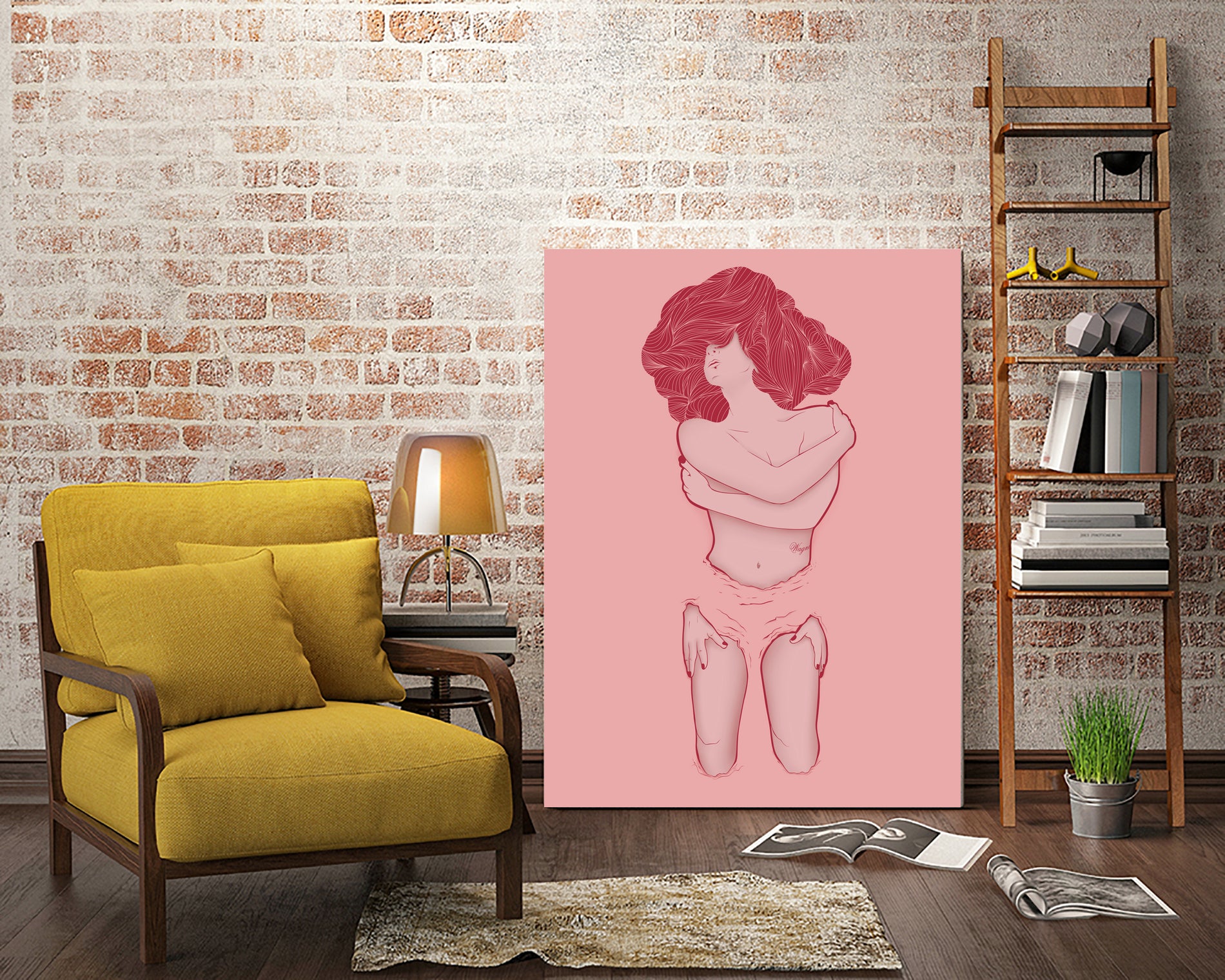 STRWBRY by Tomasz Wagner on GIANT ART - red digital drawing