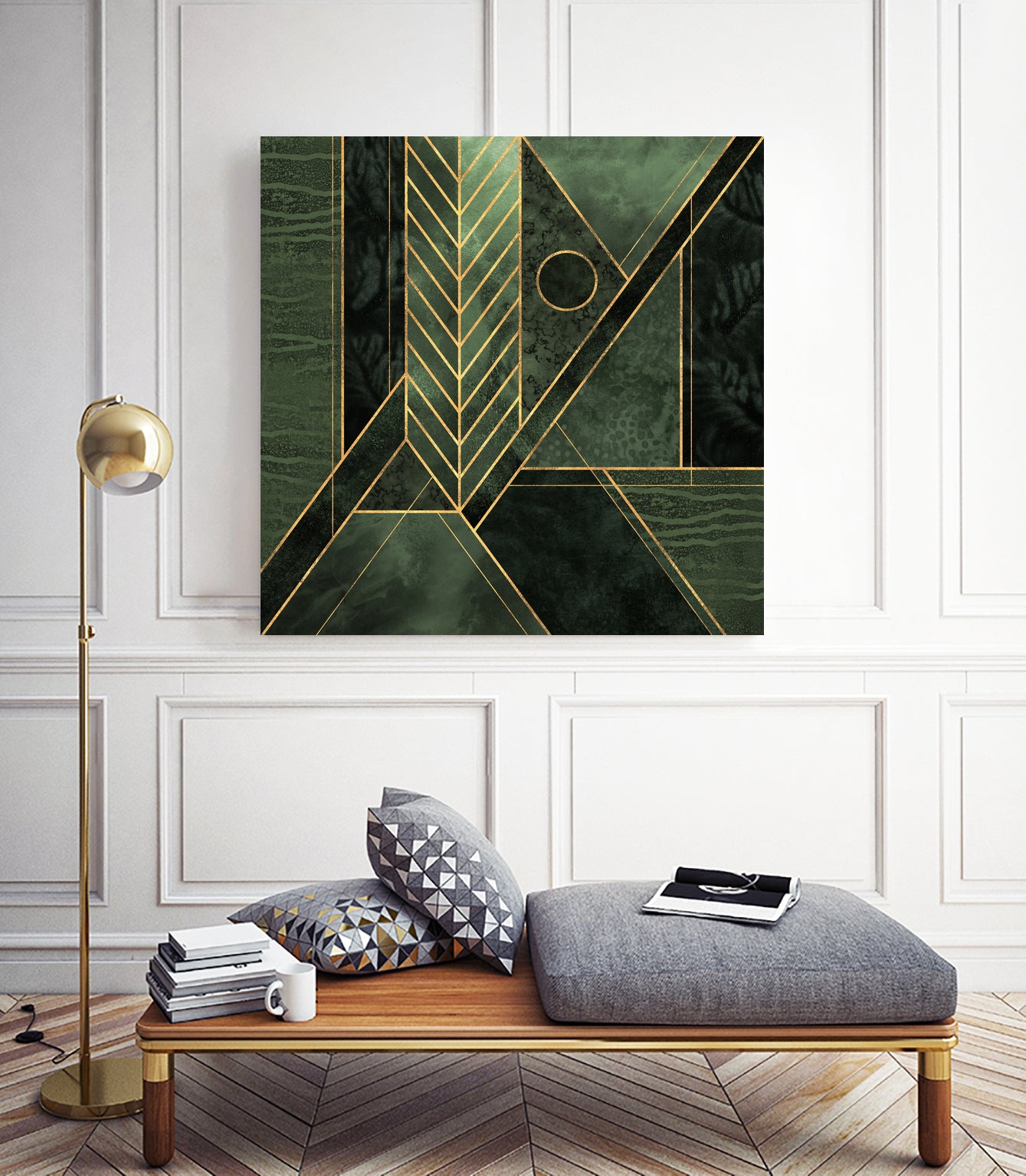 Modern Wild 2 by Elisabeth Fredriksson on GIANT ART - green digital painting