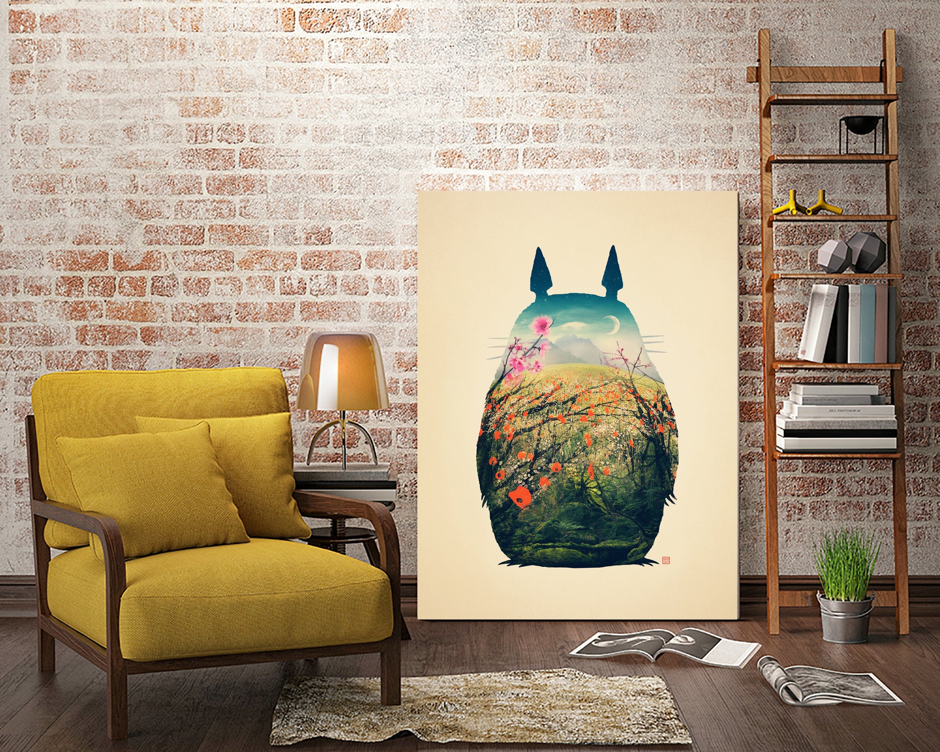 Tonari No Totoro by Victor Vercesi on GIANT ART - digital painting