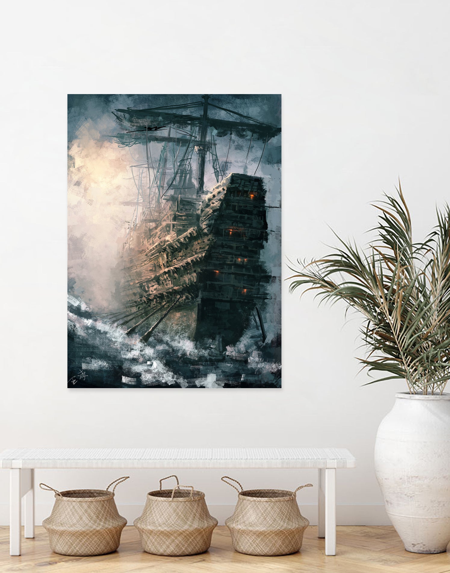 Day Break by Ling Wang on GIANT ART - blue digital painting