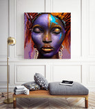 African by Faruk Soyarat on GIANT ART - blue digital painting
