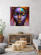 African by Faruk Soyarat on GIANT ART - blue digital painting
