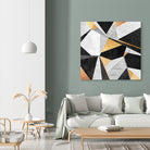 Geometry / Gold by Elisabeth Fredriksson on GIANT ART - yellow mixed media