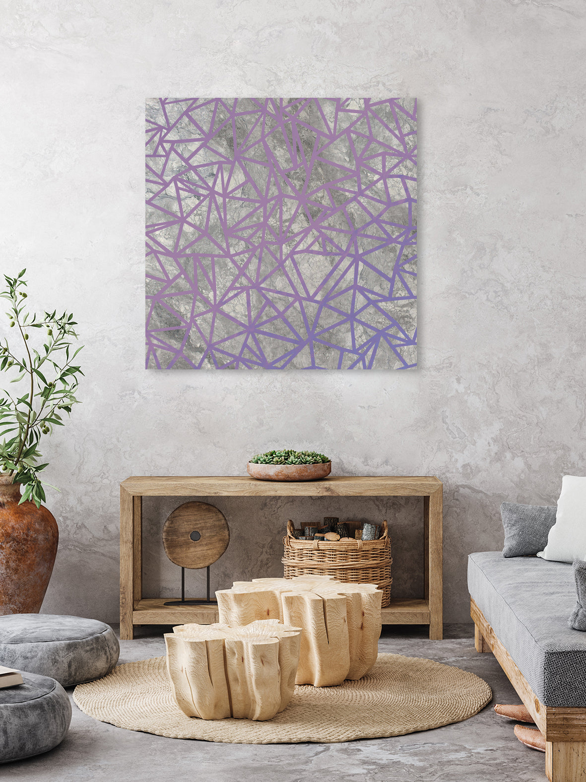 Ab Marb Out Magenta by Emeline Tate-Robertson on GIANT ART - gray digital painting