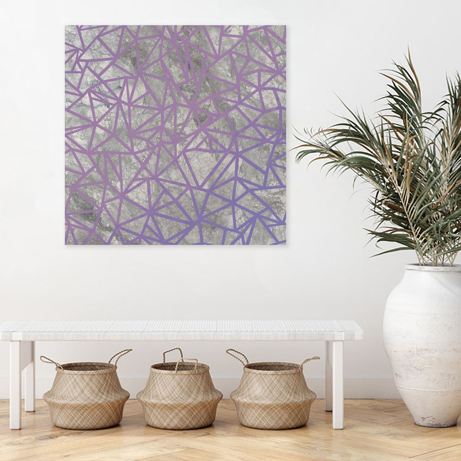 Ab Marb Out Magenta by Emeline Tate-Robertson on GIANT ART - gray digital painting