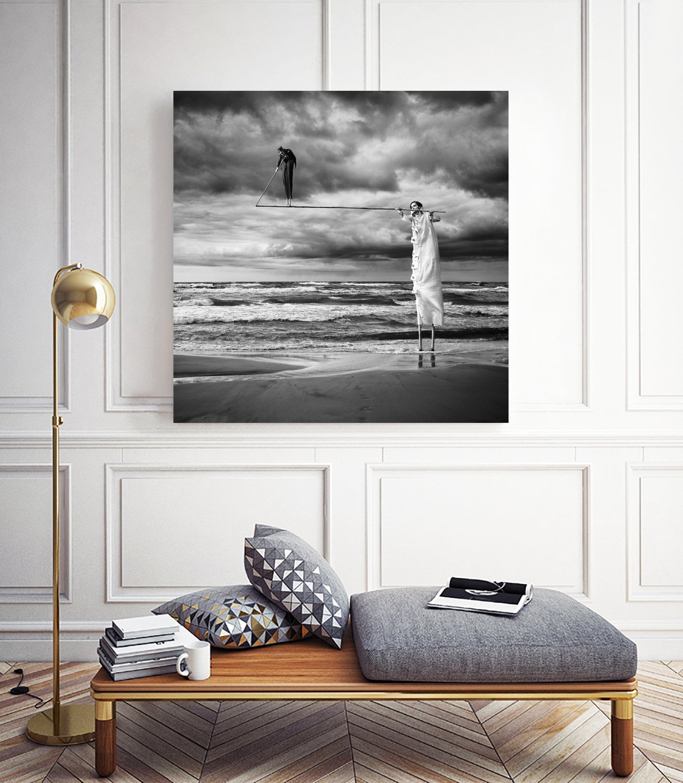 Acrobats by Dariusz Klimczak on GIANT ART - gray photo illustration