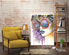 Painted Lady by Heather Perry on GIANT ART - fuchsia mixed media