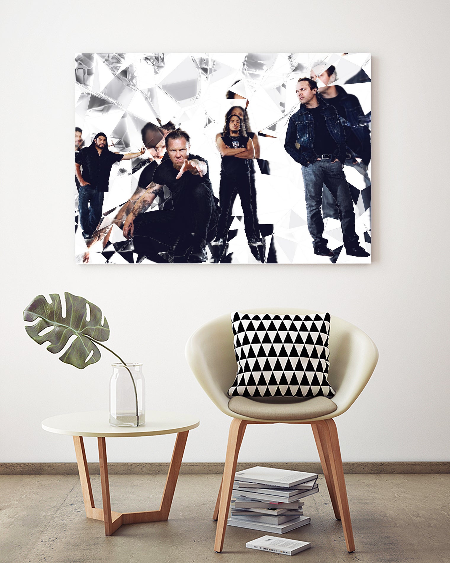 metallica glass art by sleep mountain on GIANT ART - white digital painting