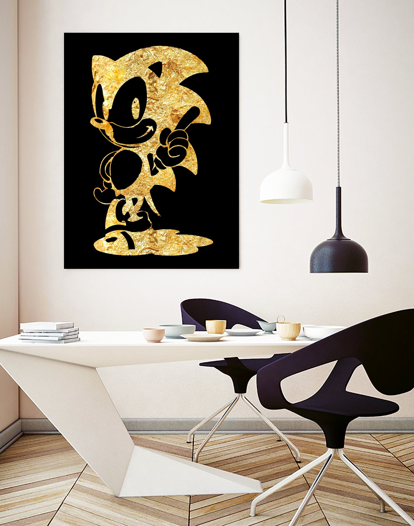 golden sonic by erjas saga on GIANT ART - black digital painting
