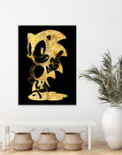 golden sonic by erjas saga on GIANT ART - black digital painting