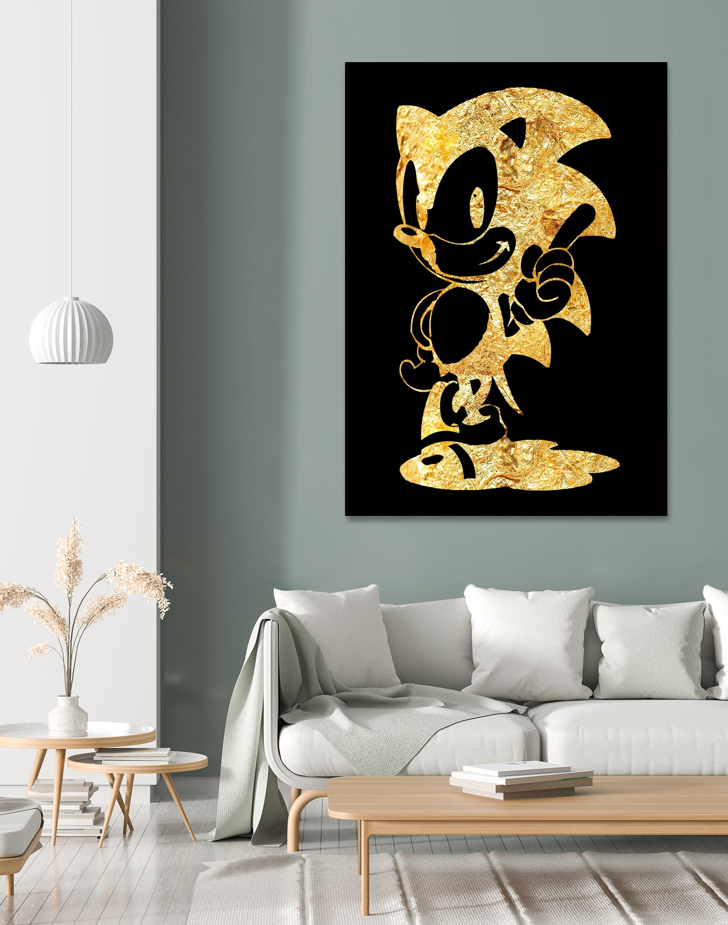 golden sonic by erjas saga on GIANT ART - black digital painting