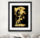 golden sonic by erjas saga on GIANT ART - black digital painting