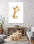 Giraffe by Anna Abramska on GIANT ART - yellow digital painting