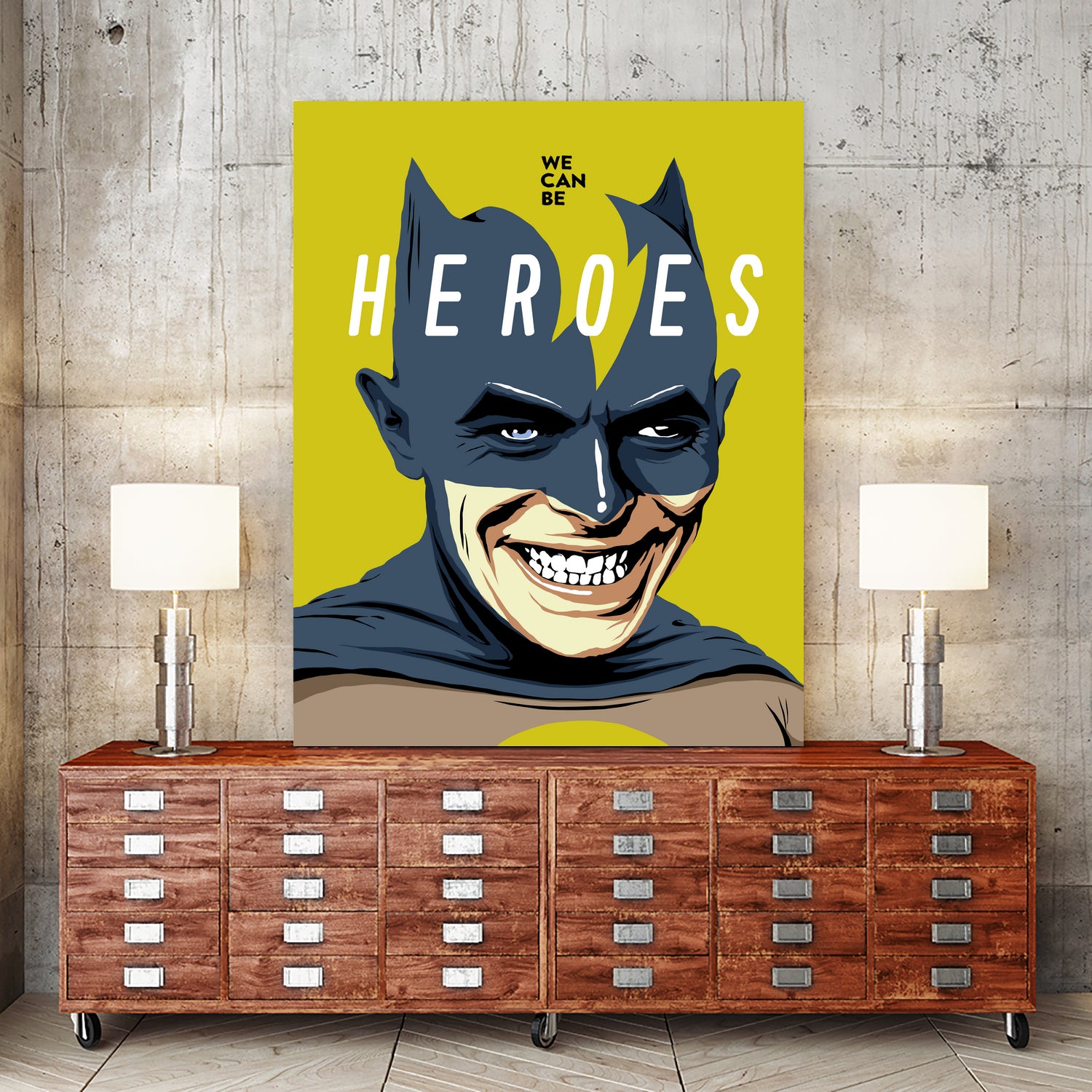 Heroes by Bily Mariano da Luz on GIANT ART - yellow digital painting