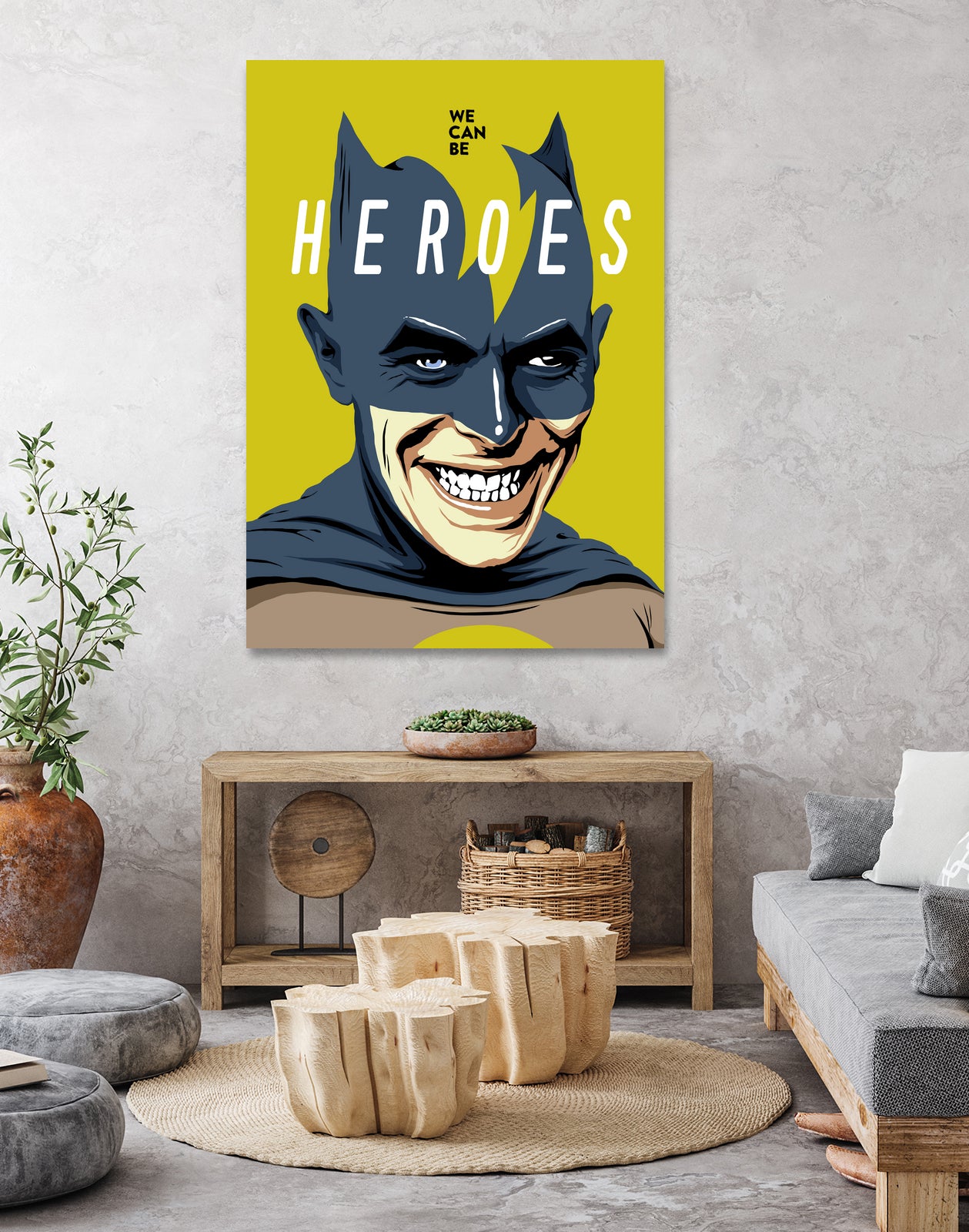 Heroes by Bily Mariano da Luz on GIANT ART - yellow digital painting