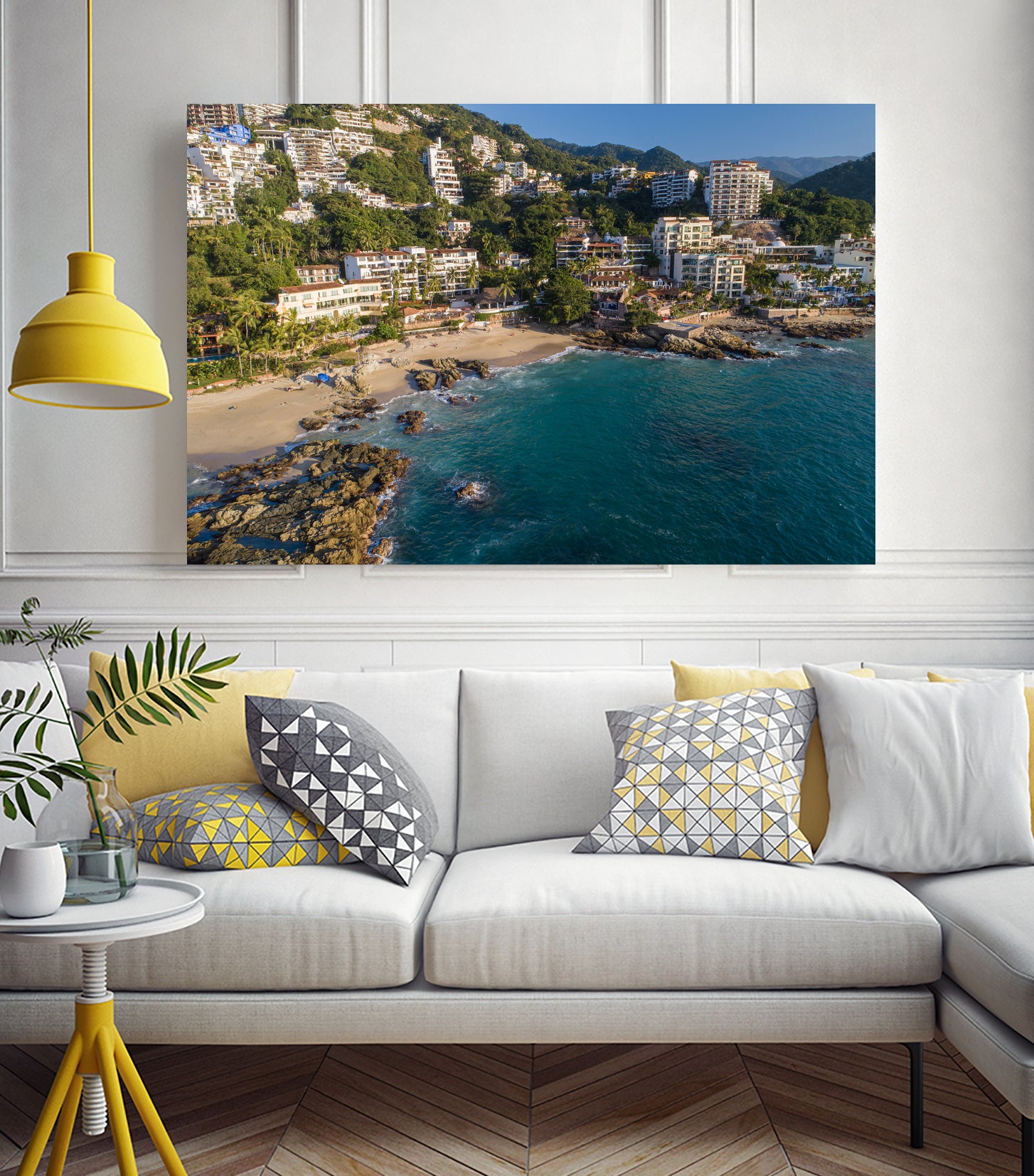 Puerto Vallarta - Conchas Chinas Beaches by Reid Harrison on GIANT ART - blue photo illustration