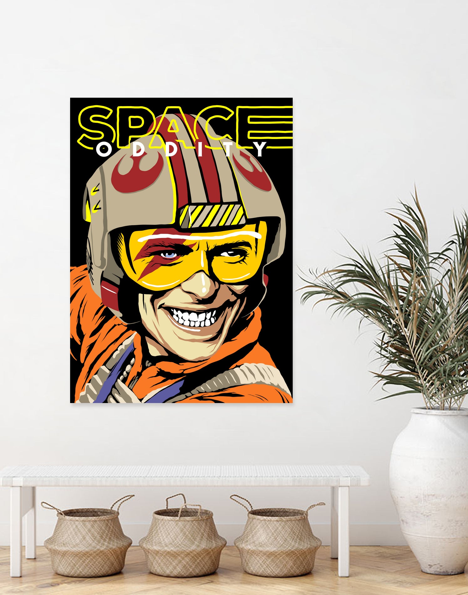 Space Oddity by Bily Mariano da Luz on GIANT ART - orange digital drawing