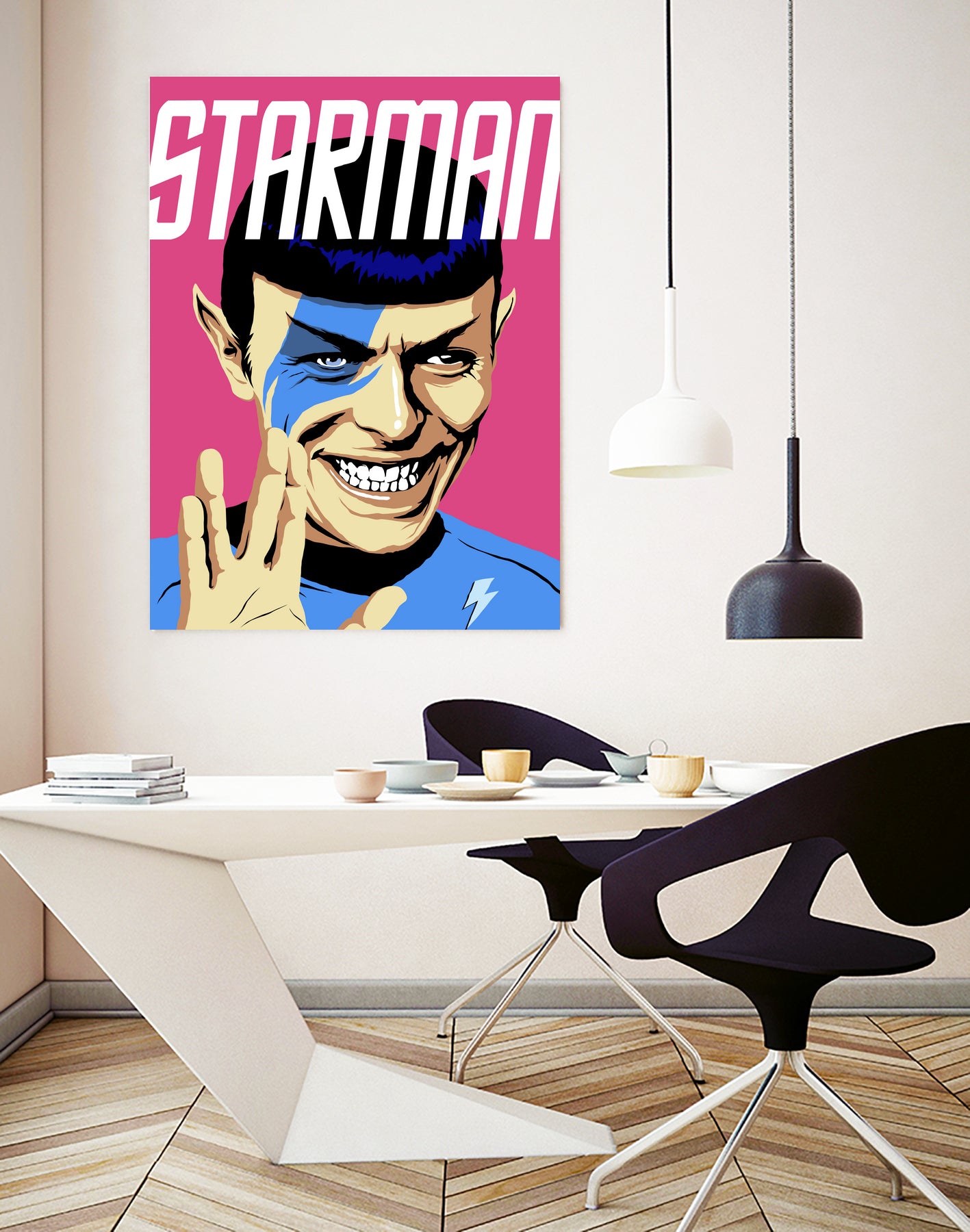 Starman by Bily Mariano da Luz on GIANT ART - pink digital painting