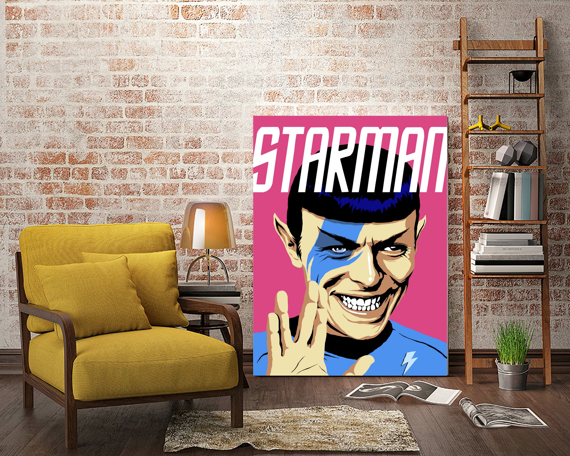 Starman by Bily Mariano da Luz on GIANT ART - pink digital painting
