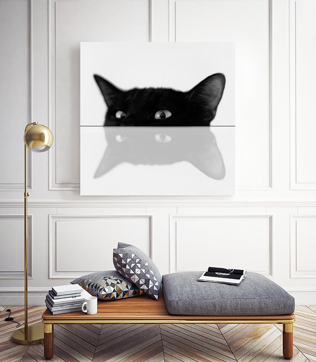 Cat by Tsvetelina Yurukova on GIANT ART - black photo illustration