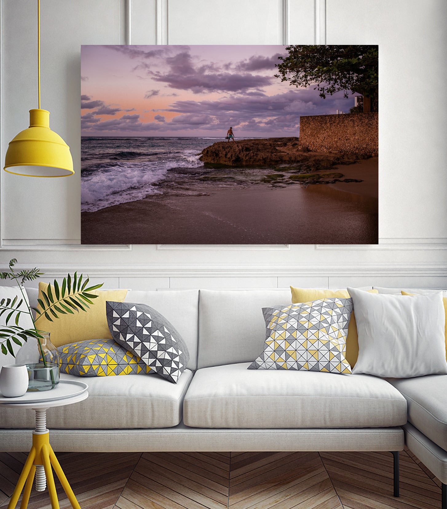 Puerto Rico Blue Hour by Reid Harrison on GIANT ART - fuchsia photo manipulation