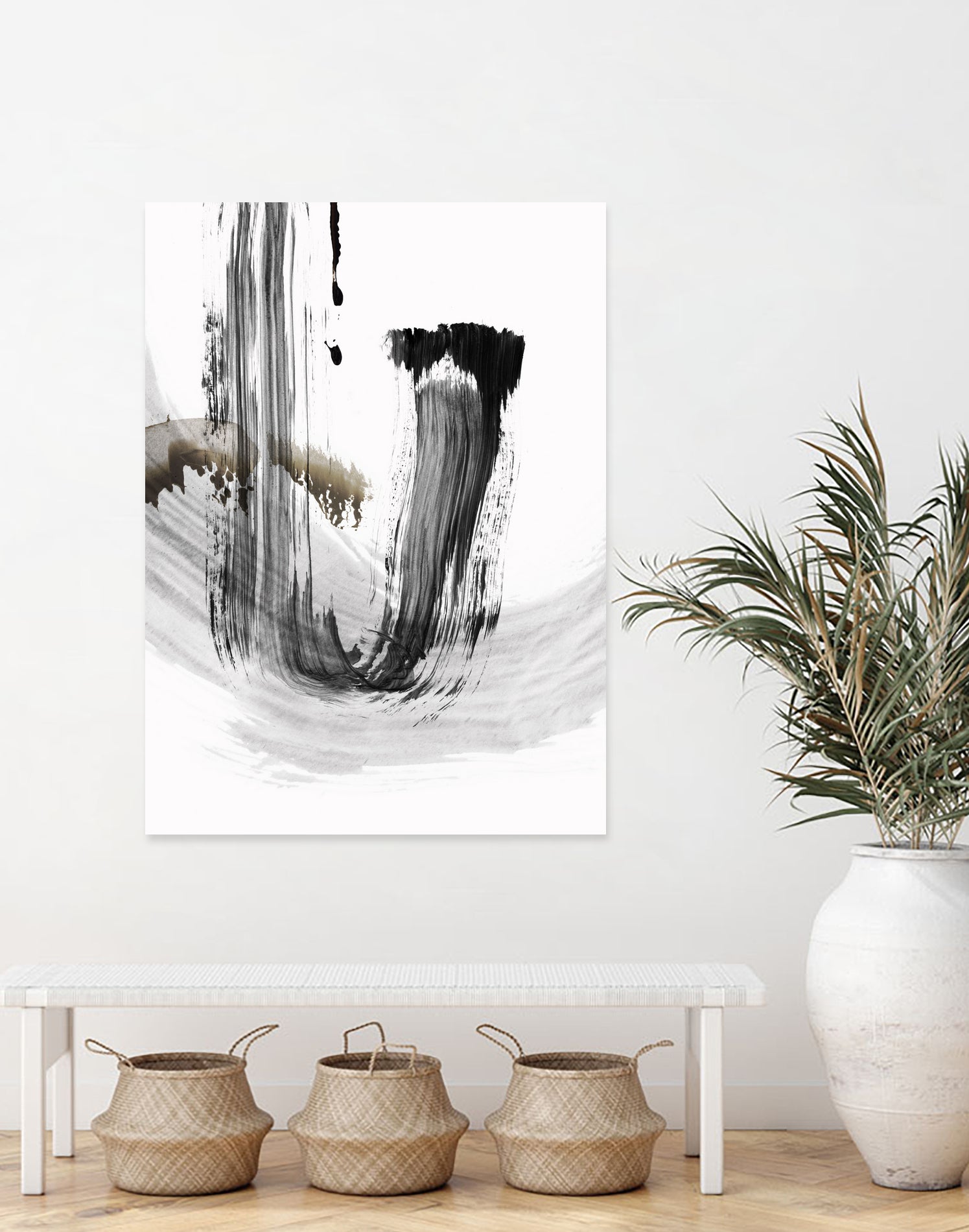 A Loner I by Pi Studio on GIANT ART - gray mixed media