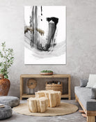 A Loner I by Pi Studio on GIANT ART - gray mixed media