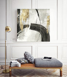 Black Ink I Gold Version by Pi Studio on GIANT ART - yellow mixed media