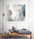 Gray Days II by Pi Studio on GIANT ART - blue mixed media