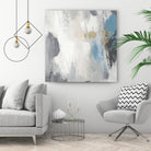 Gray Days II by Pi Studio on GIANT ART - blue mixed media