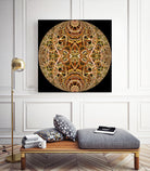 Red Grasses 3 Mandala by Digital Crafts on GIANT ART - brown photo illustration