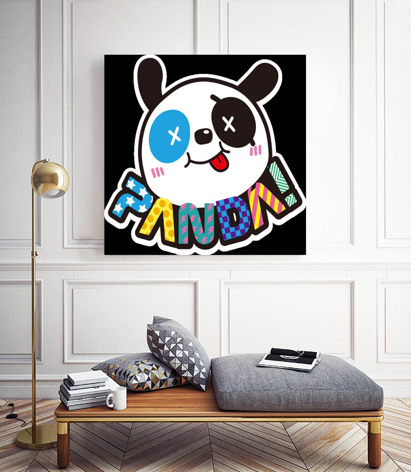 Funny Panda by Desi Setyoningrum on GIANT ART - white cartooning