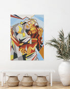 Holy Trinity illustration by Bernardo Ramonfaur on GIANT ART - blue digital painting