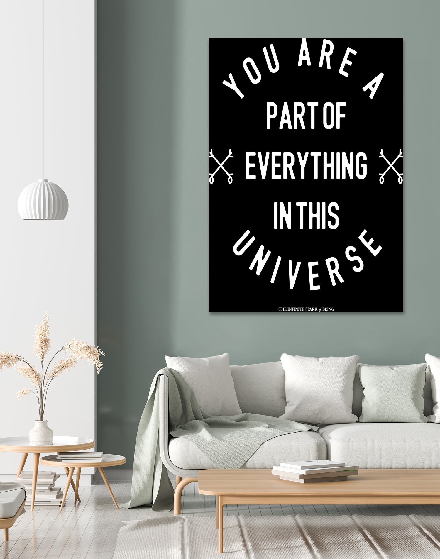 You Are Part of Everything (II) by The Infinite Spark of Being Keith Welsh on GIANT ART - black typography