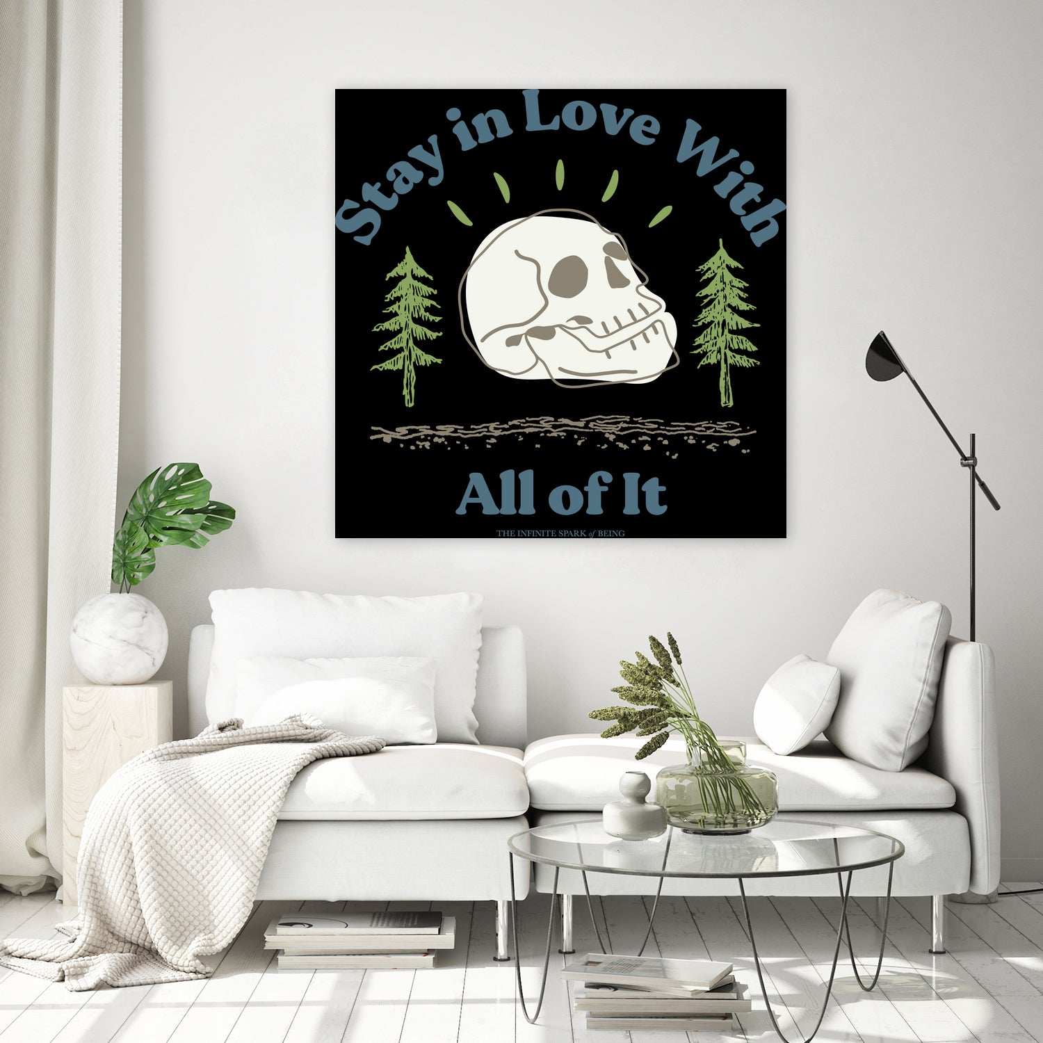 Stay in Love With All of It by The Infinite Spark of Being Keith Welsh on GIANT ART - white typography