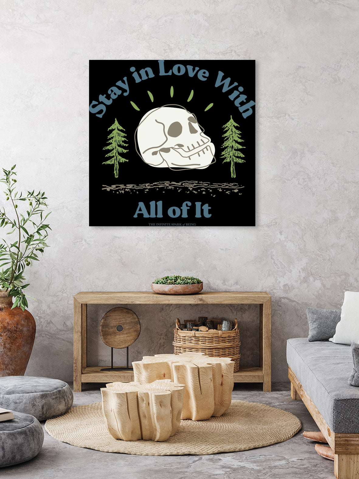 Stay in Love With All of It by The Infinite Spark of Being Keith Welsh on GIANT ART - white typography