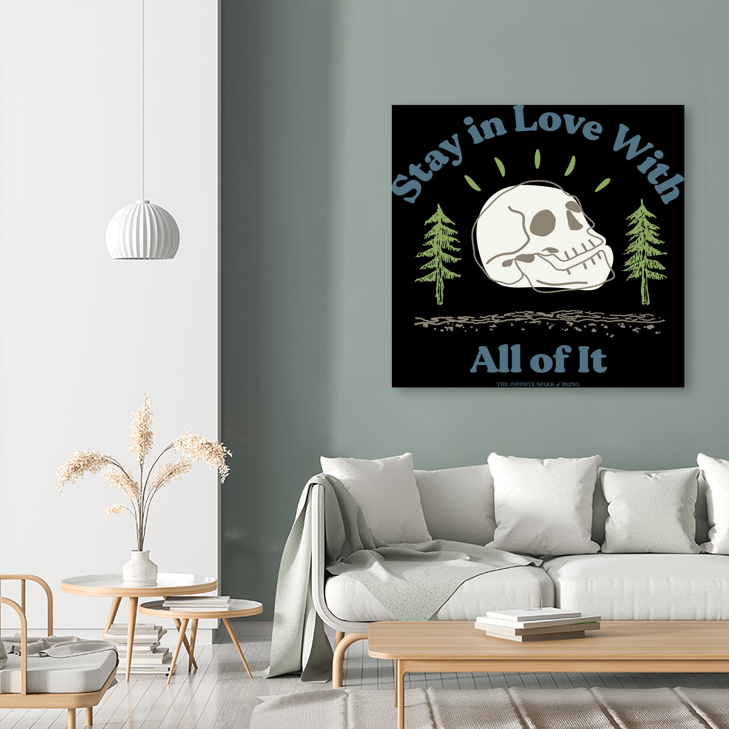 Stay in Love With All of It by The Infinite Spark of Being Keith Welsh on GIANT ART - white typography