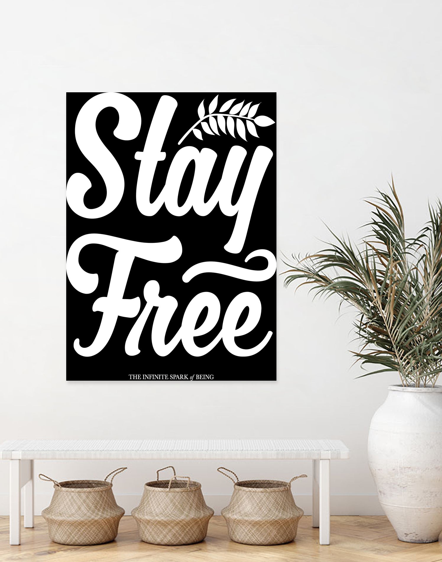 Stay Free (II) by The Infinite Spark of Being Keith Welsh on GIANT ART - black typography
