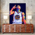Stephen Curry Pop Art by Noval Purnama on GIANT ART - black digital drawing
