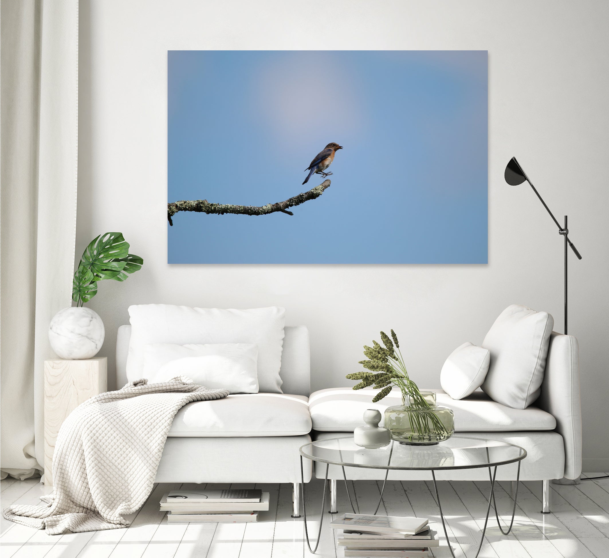 Happy Hoppy Bird by Chris Jackson on GIANT ART - brown mixed media