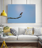 Happy Hoppy Bird by Chris Jackson on GIANT ART - brown mixed media