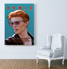 Bowie: Memento mori by Dan Avenell on GIANT ART - blue digital painting