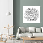 black&white zen-like composition by Galyna Novykova on GIANT ART - white digital drawing