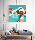 SWIMMING POOL by Sauter Claudia on GIANT ART - blue digital painting